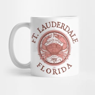 Ft. Lauderdale, Florida, Stone Crab on Windrose Mug